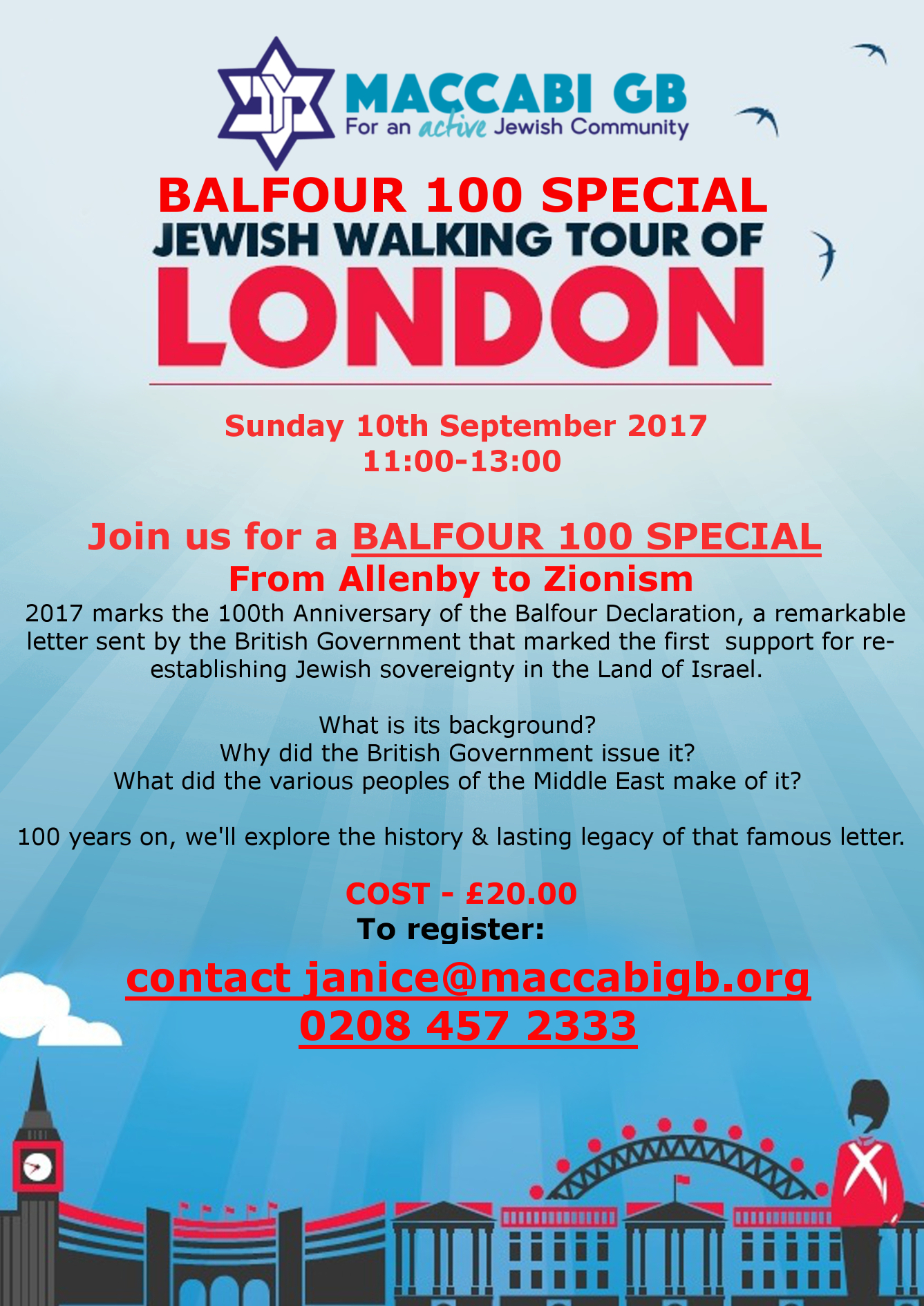 Upcoming Maccabi Gb Events This Bank Holiday Weekend