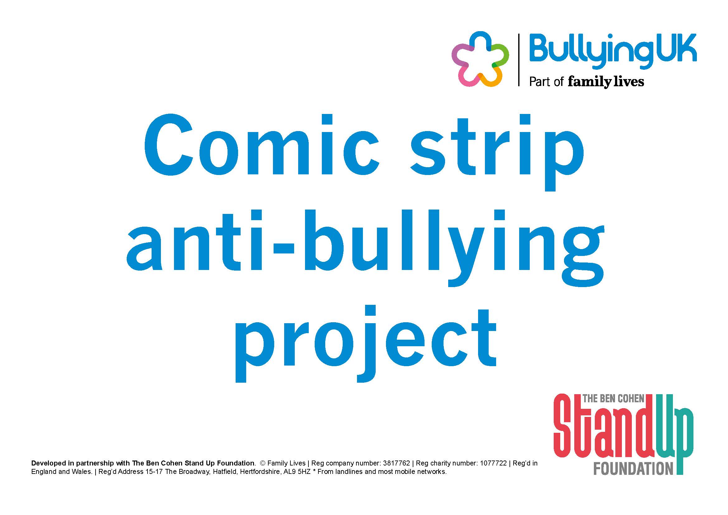 Bullying Comic Strip